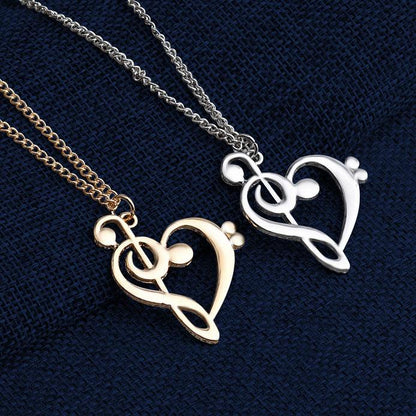 Music Note Pendant & Necklace - Churchings